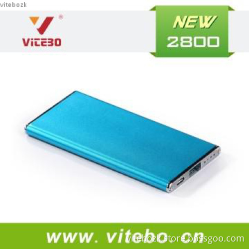 Hot Holiday Gift Portable Mobile Phone Charger 2800 mAh